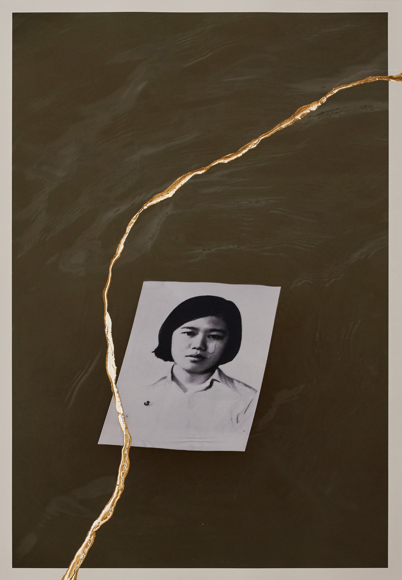 <p>A photograph of Wimonwan Rungthongbaisuri, one of the students killed in the 6 October 1976 massacre, in the Chao Phraya River. Many students were forced to retreat to the river and swim across. Some students were shot in the river by police boats, while others drowned.</p>
