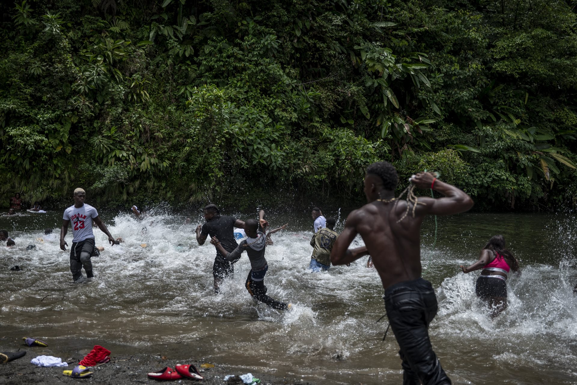 Participants in the Fiesta de los Manacillos engage in a ritual whipping game in Juntas, Buenaventura, Colombia. The act represents both the soldiers who crucified Jesus and the enslavers who whipped the community&rsquo;s African ancestors.&nbsp;