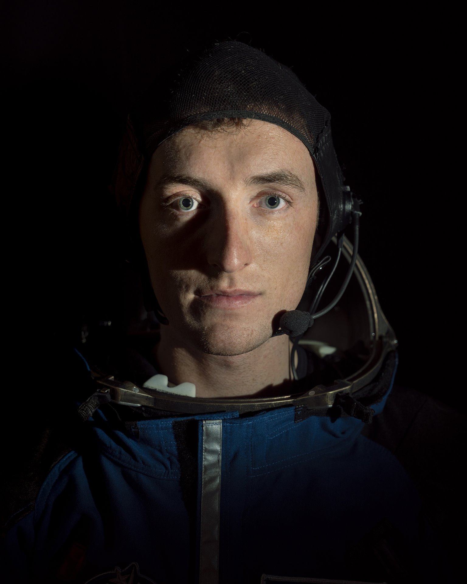 Brian Murphy, an astronaut for the fictional Gay Space Agency, poses for a portrait after donning a space suit for the first time in Melbourne, Florida, United States. Murphy is a real-life LGBTQI+ aspiring astronaut participating in civilian astronaut training with the nonprofit, Out Astronaut.