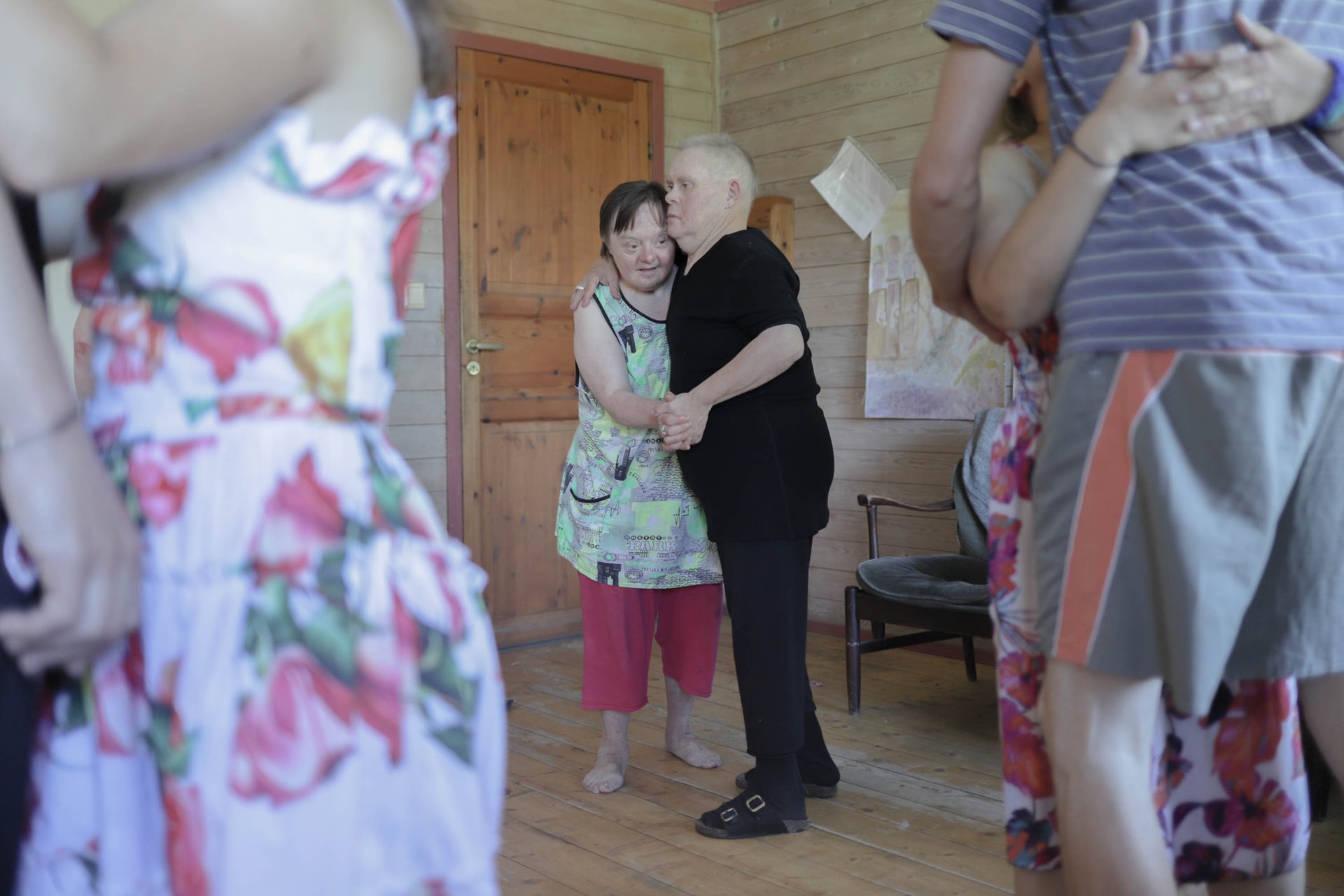 Tatyana and Minya dance at a birthday party.