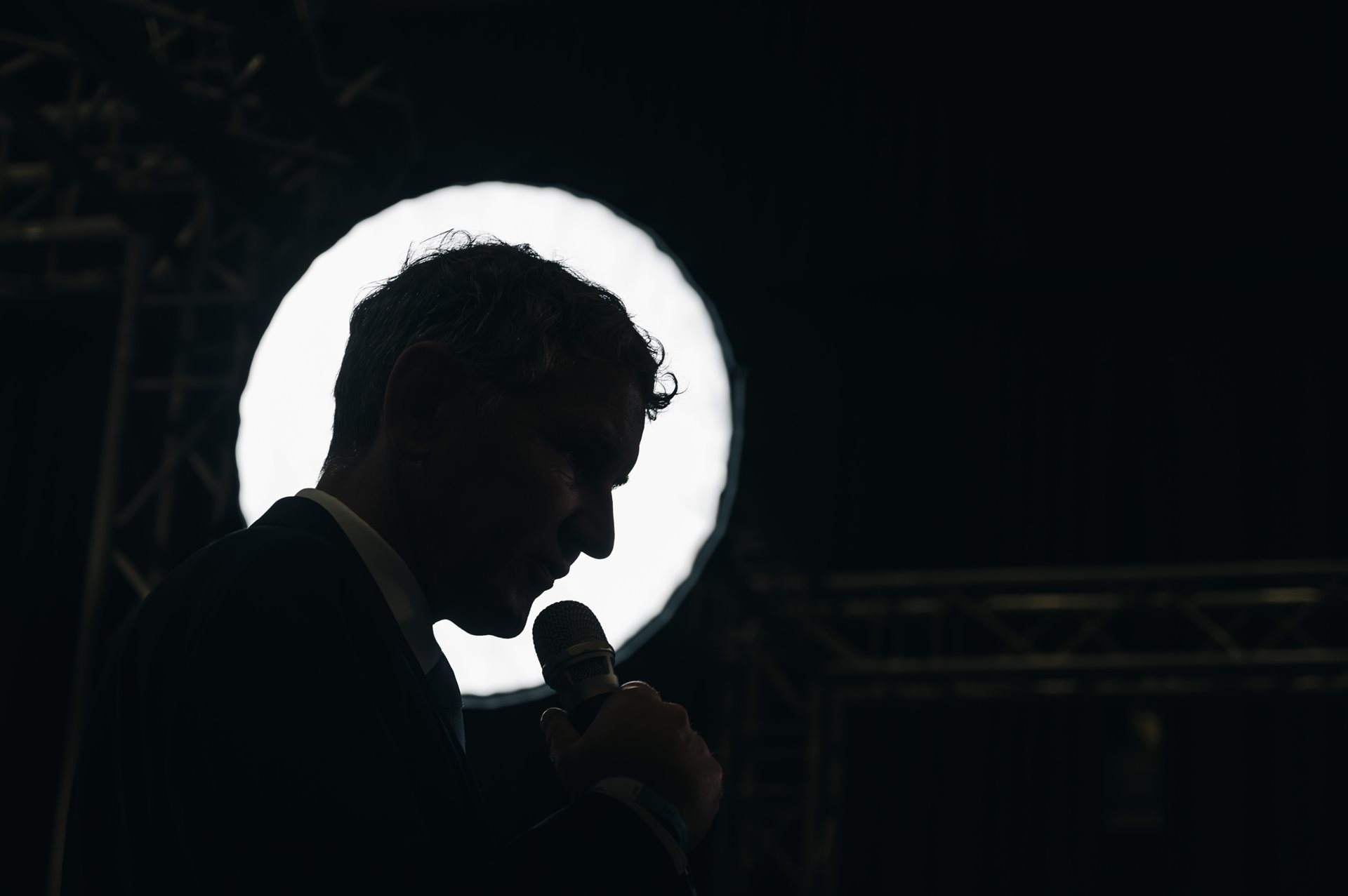 Björn Höcke, the leader of the AfD in Thuringia, gives a TV interview during the party conference in Essen, Germany. In 2019, a German court ruled that it was not defamatory for critics to describe Höcke as fascist, but a &ldquo;value judgment based on facts&rdquo;.
<style type="text/css">
</style>
