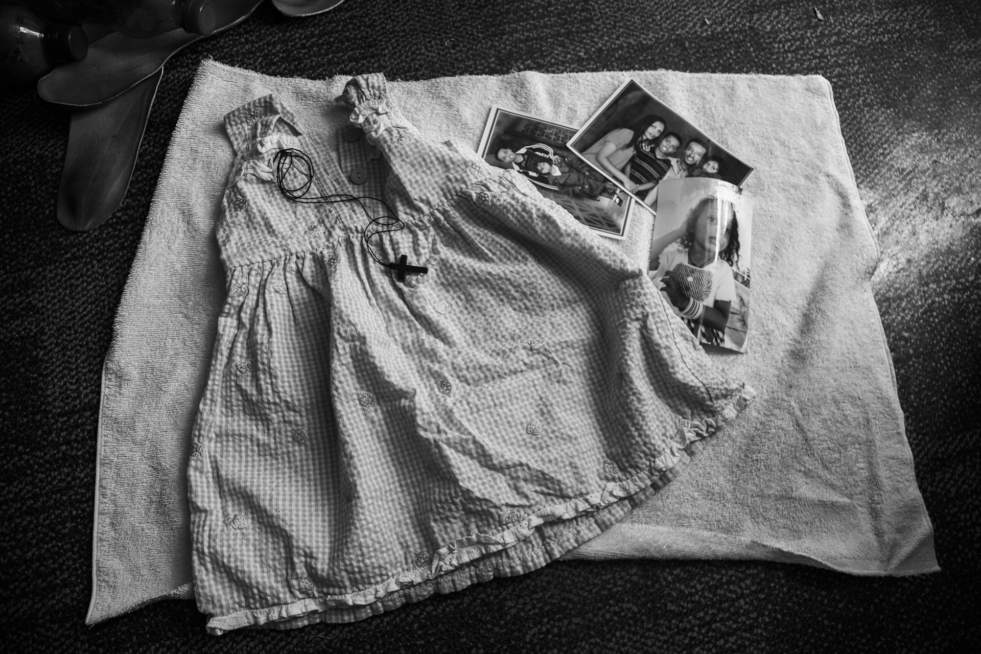 Possessions of Rita (39), who fled from Eritrea in 2016 with her daughter, son, and husband, photographed here in Addis Ababa, Ethiopia. Rita&#39;s daughter Elena died at age 7 from liver disease while they were fleeing. She was buried along the migration route, in a place with no connection to her family. Rita says she would like to live where her daughter is buried, that &ldquo;having moved away from my daughter&#39;s body means having lost her a second time.&rdquo;