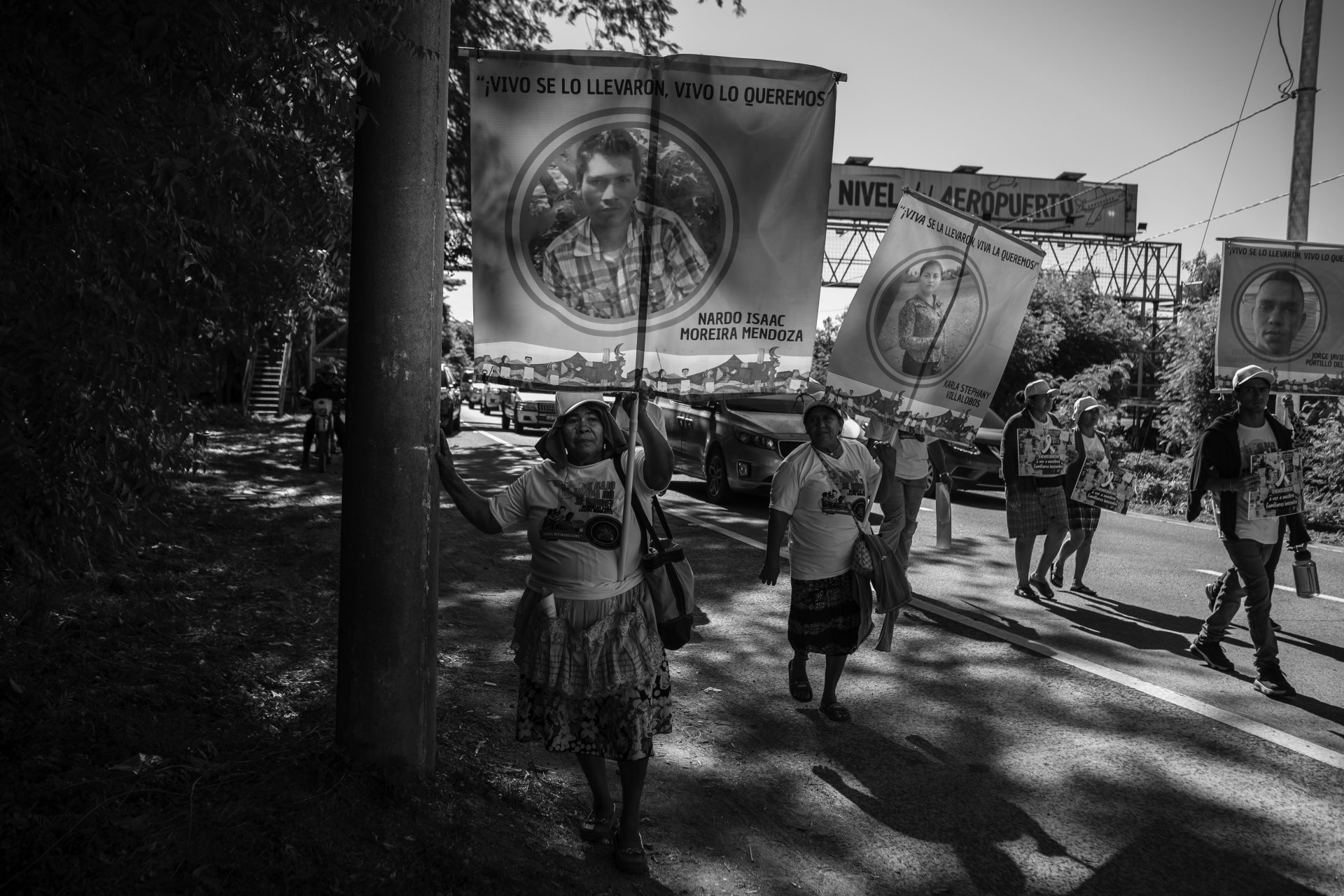 Mothers of hundreds of those captured during the &ldquo;state of emergency&rdquo; march in protest, demanding better conditions for the prisoners. San Salvador, El Salvador.
