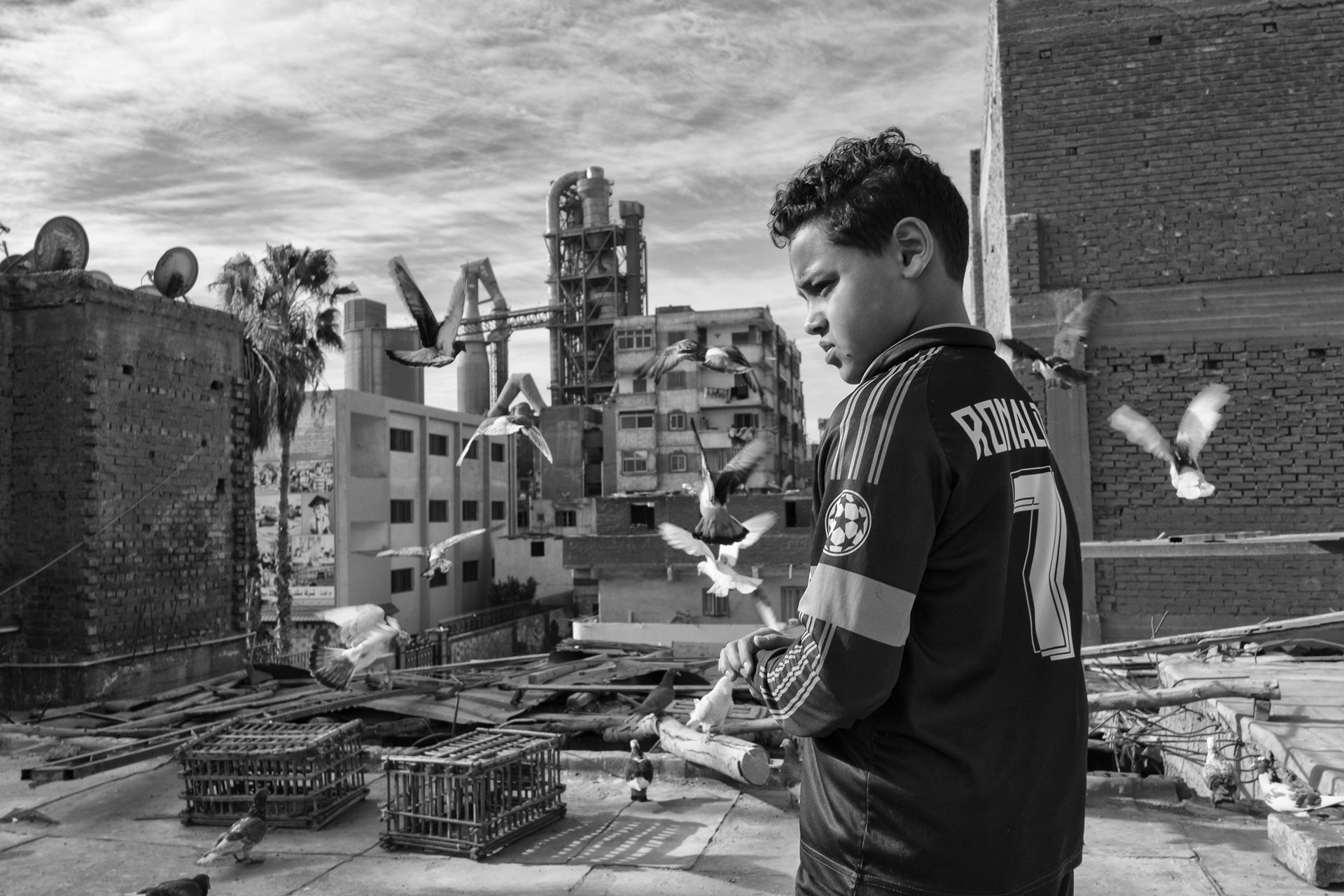 Awady, who was born with asthma, raises pigeons as a hobby in Moon Valley, Alexandria, Egypt. &ldquo;Every day, I am afraid I won&rsquo;t be able to play football again,&rdquo; he says.