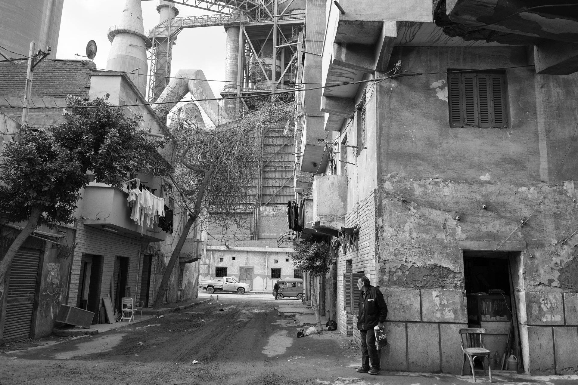 The first block of Moon Valley in Alexandria, Egypt. The area was built with interconnected streets, similar to New York City's grid system.