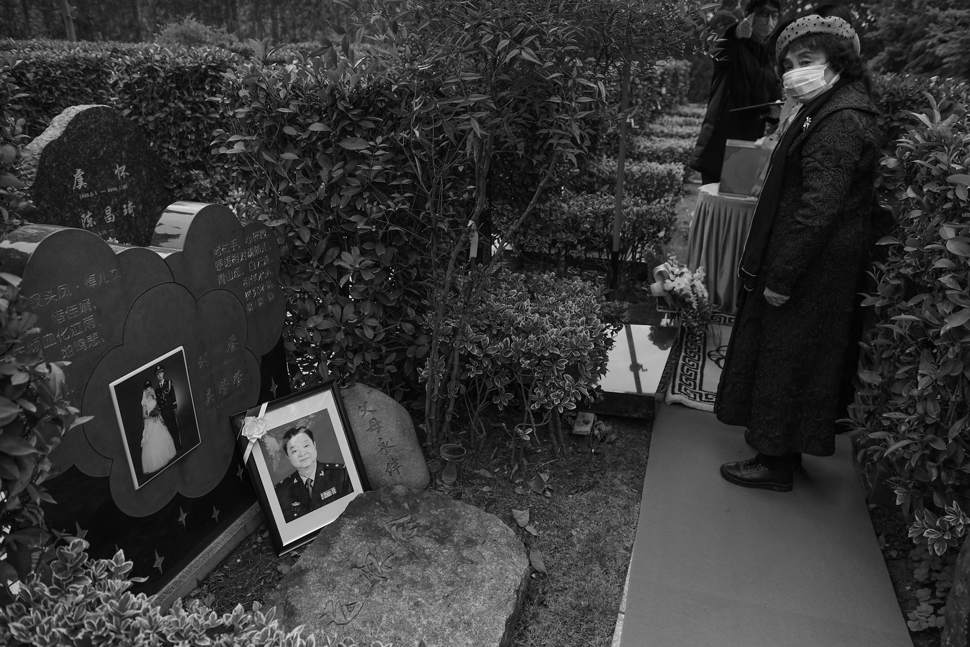 Sheng Hailin buries her husband at Dashu Mountain Cemetery in Hefei, Anhui Province, China. Wu Jingzhou's tomb is adjacent to that of their elder daughter, Tingting, whose death thirteen years prior had been the catalyst for this new family.&nbsp;