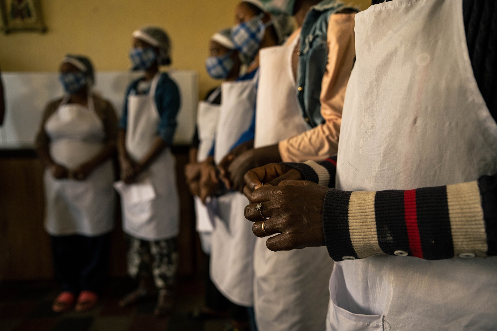 Shila (32) participates in a cooking class with other women at the Daughters of Charity training center in Mekele, Ethiopia. The Daughters of Charity provide psychological support and job training to survivors of sexual violence.&nbsp;