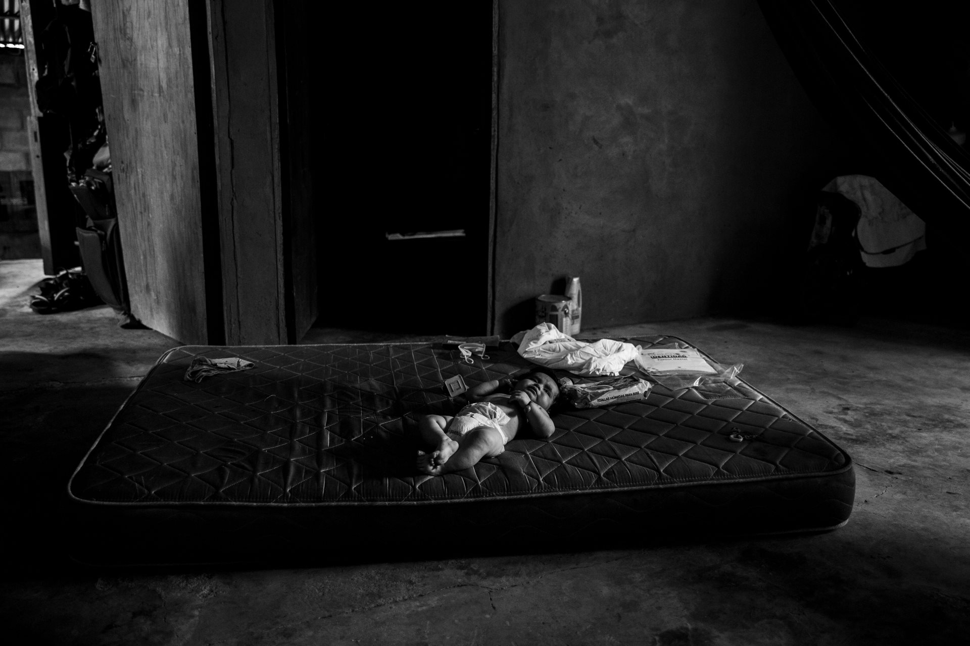 Andrés, born in Izalco prison west of San Salvador, left after five months with scabies caused by humidity and dirt. He received no medication during his confinement. Cabañas, El Salvador.