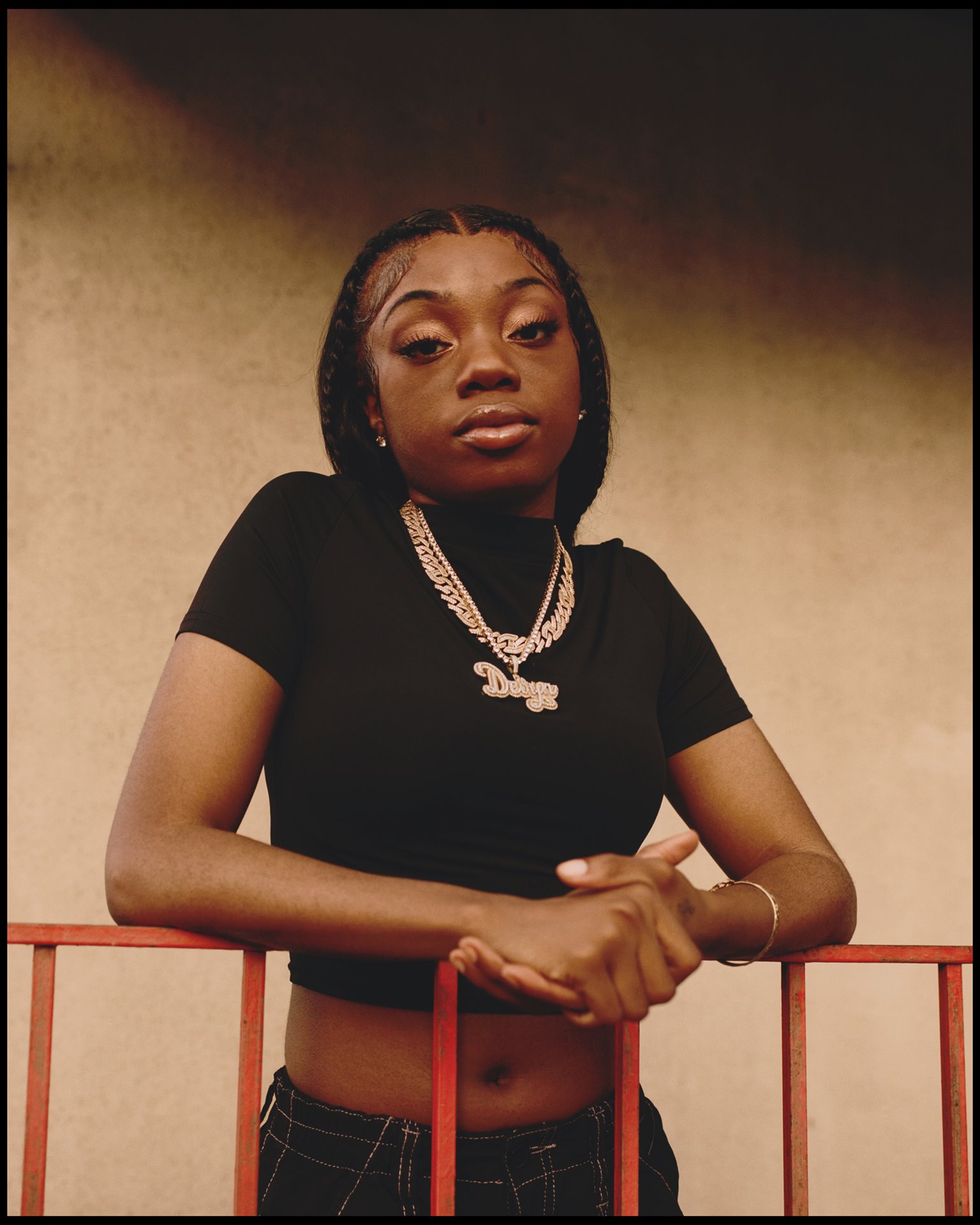 <p>Young Devyn (20) is inspired by her Caribbean heritage and dreams of making space for women in the drill scene. New York, United States.</p>
