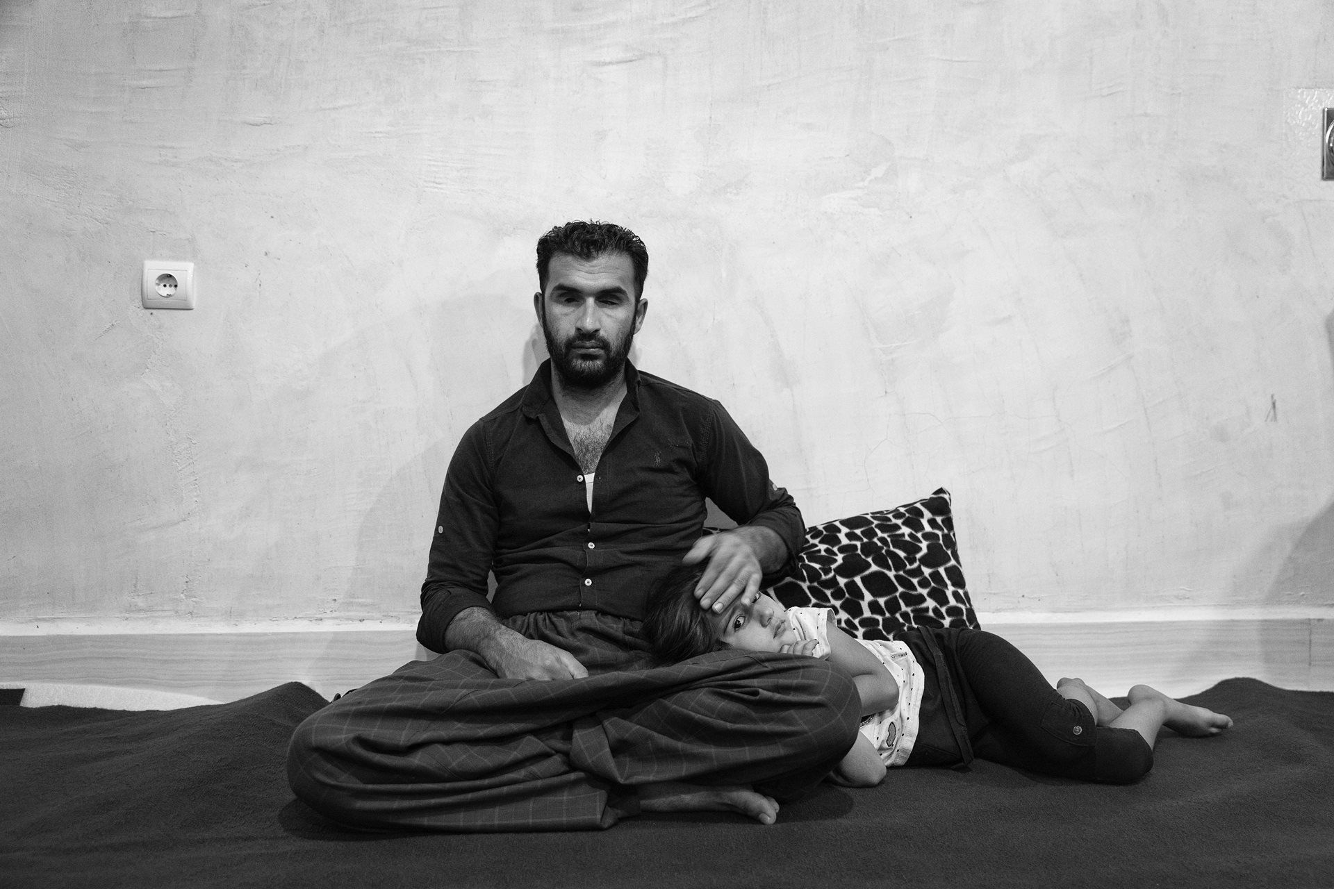 Khaled (32), in Kurdistan, Iran, who worked as a kolbar, had to have both eyes removed after being shot in the head by a border guard. He has two children aged two and seven.&nbsp;