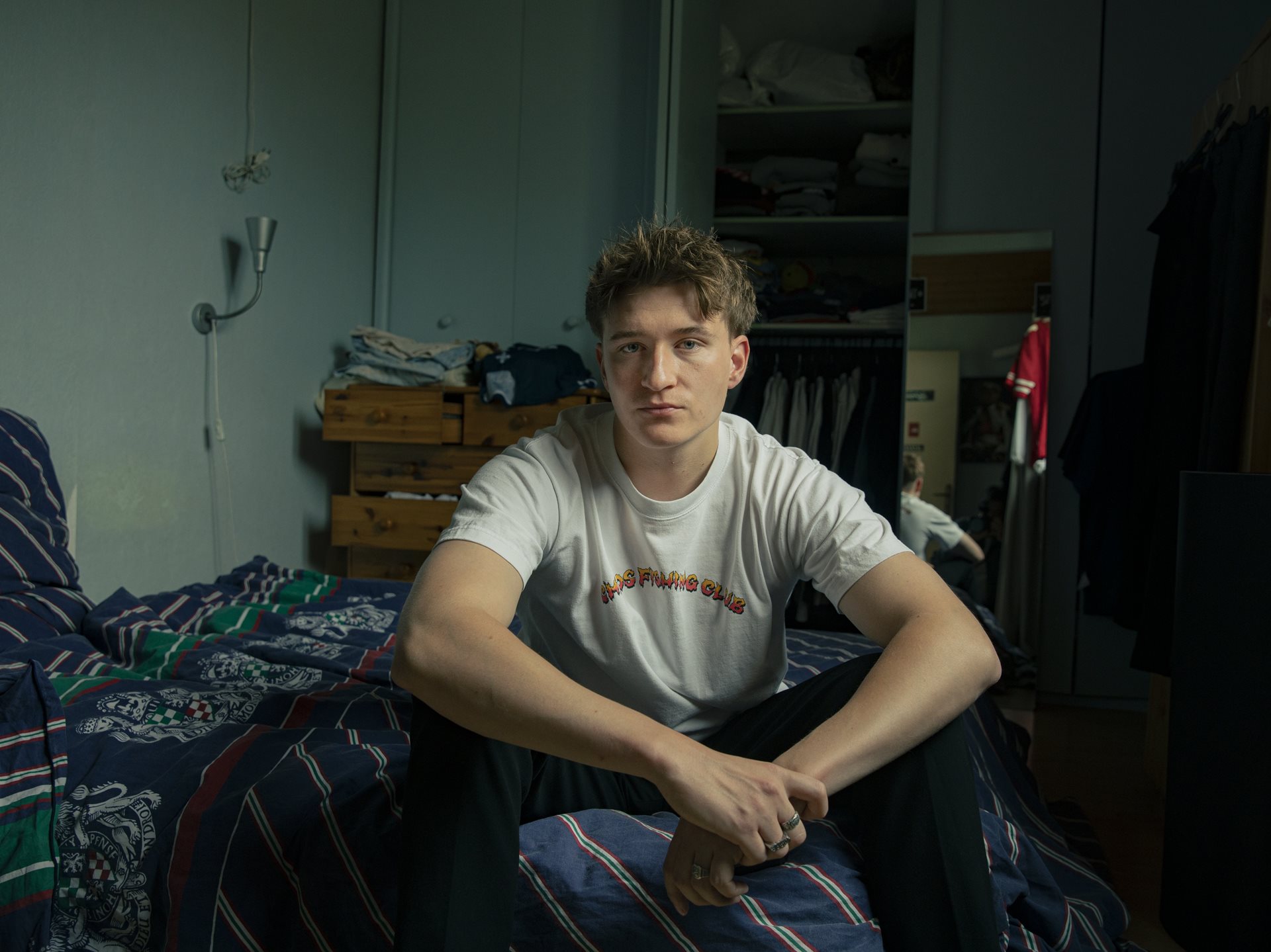 <p>Alexandre Belorgey, of French-Russian descent, lives at home with his parents. He hopes to become a film director. Aulnay-sous-Bois, France</p>
<br />
&nbsp;