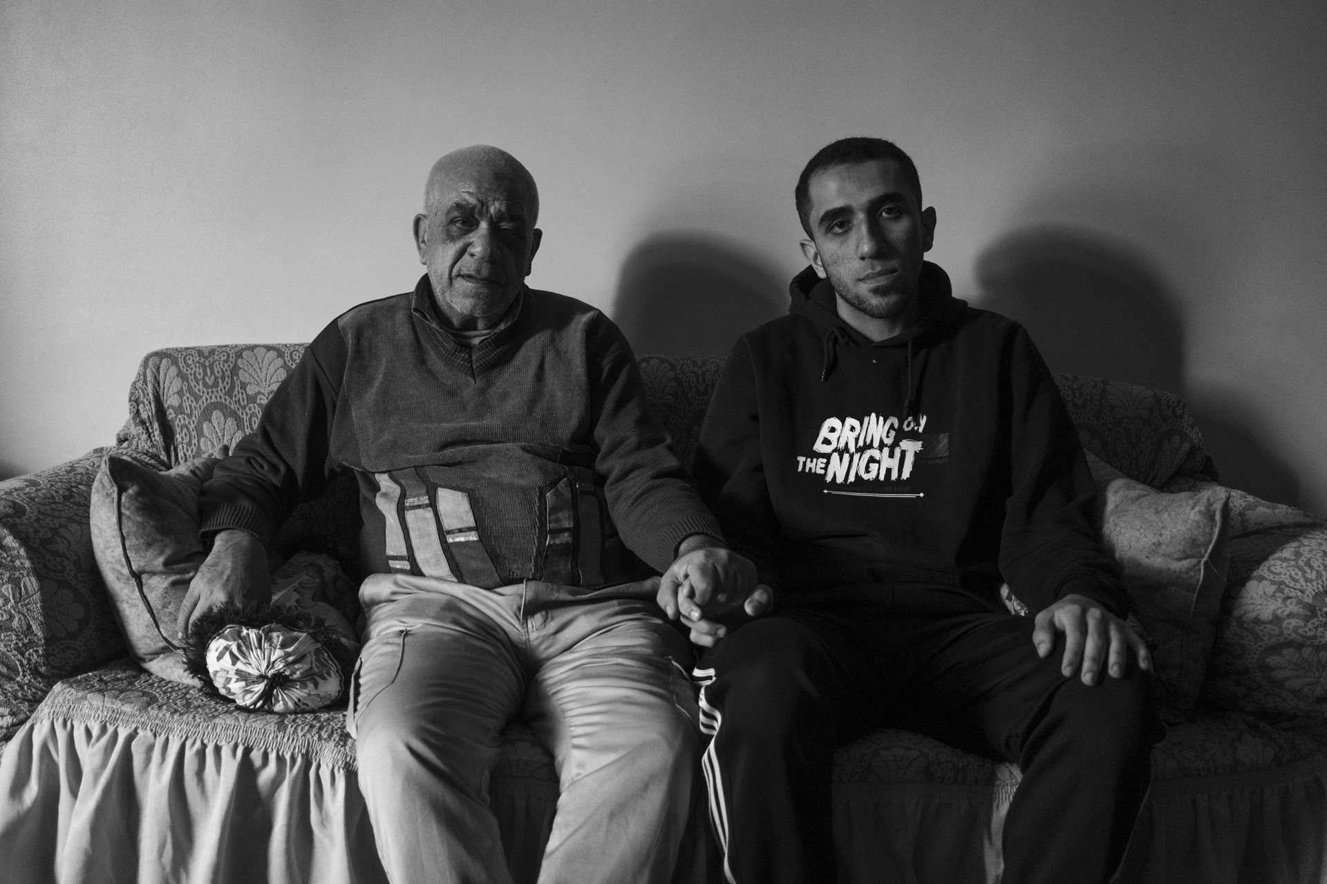 Ahmed (20) and his father Saaed. They won their lawsuit after years of legal battles &ndash; a rare victory and the first environmental case won in Egyptian courts. Moon Valley, Alexandria, Egypt.