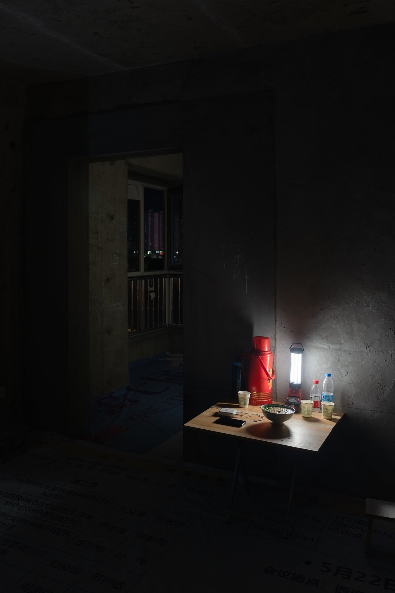 A view inside a home with no running water or electricity in the Yihefang development in Xi&rsquo;an, China. The Yihefang development project has stood unfinished for the past eight years.&nbsp;