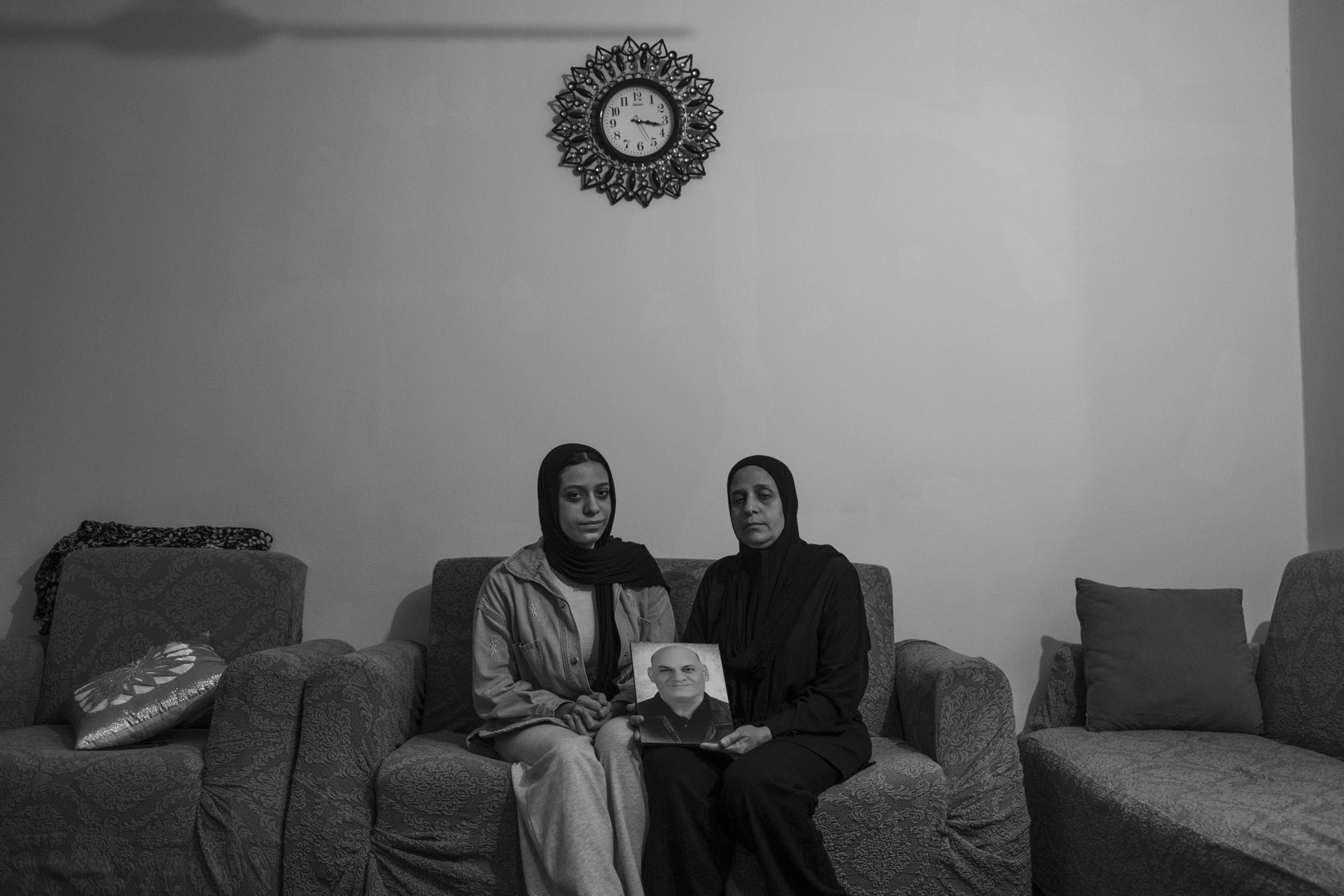 Shahd with her mother, Ola in Moon Valley, Alexandria, Egypt. Shahd's father Kadry passed away in April 2025 after his respiratory condition worsened, leading to heart complications. The family has not received any compensation from Titan Cement. Ola has medical records proving Kadry&rsquo;s health condition and intends to file a lawsuit.