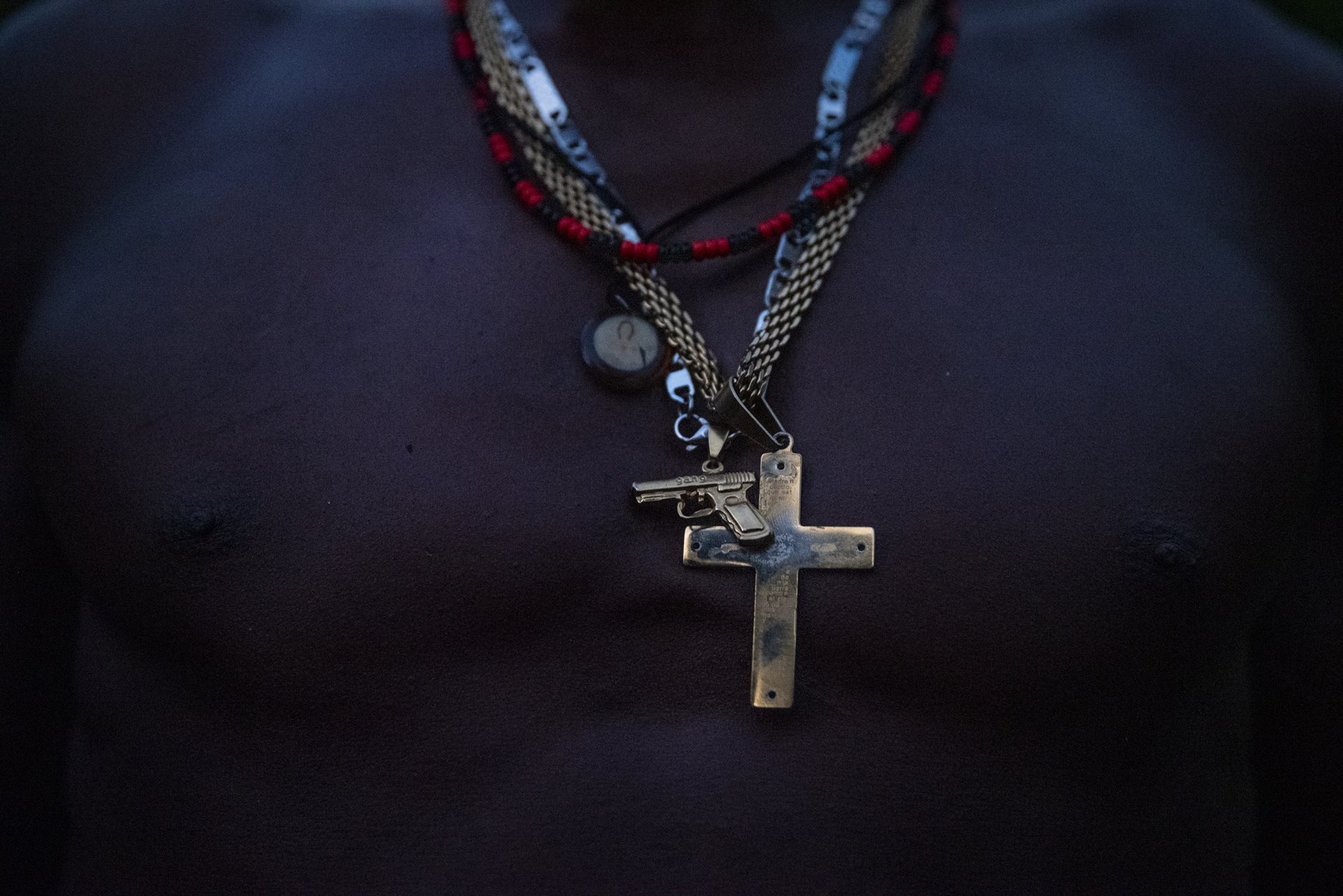 Guerilla, paramilitary, and drug cartel groups contest this region of the Yurumanguí River for control of illicit activities like coca cultivation and mining. Their clashes lead to the displacement of hundreds from the area. This photo was taken&nbsp;in Juntas, Buenaventura, Colombia.