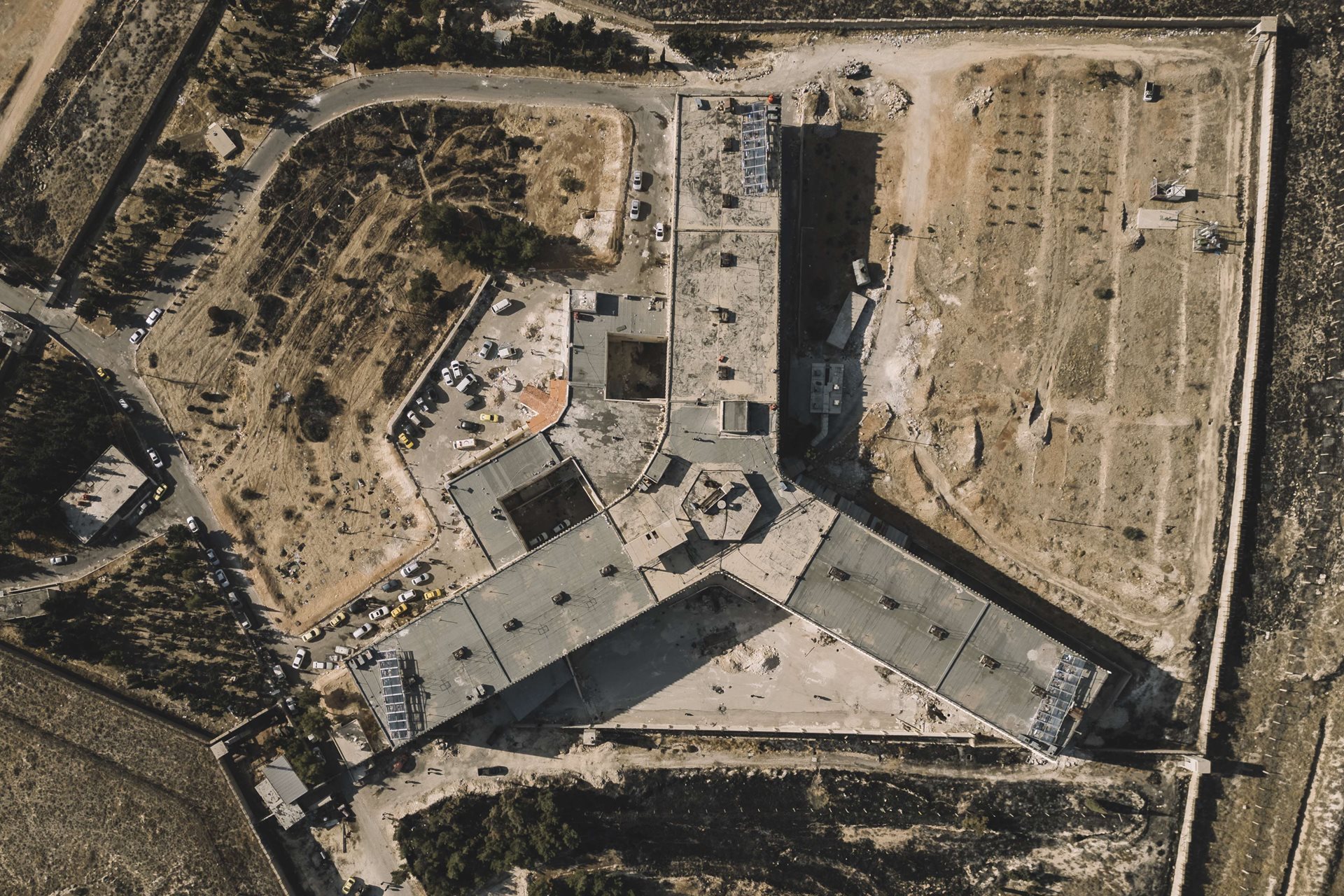 Sednaya military prison, in Damascus, Syria, once confined not only military defectors, but thousands of dissident civilians, who were subject to brutal beatings, electric shocks, and starvation. In 2017, Amnesty International estimated that 10,000 to 20,000 people were being held there &ldquo;from every sector of society.&rdquo; It said they were effectively slated for &ldquo;extermination&rdquo;.