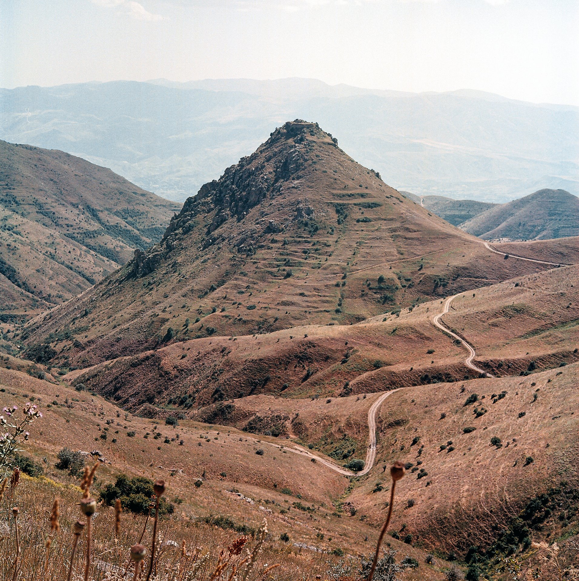 The mountains of Yeghegnadzor, Armenia, where Parkev Kazarian, friend and protégé of Rustam Effendi, tracked down <em>Satyrus effendi</em>, a rare butterfly native to the region named after the photographer&rsquo;s father.