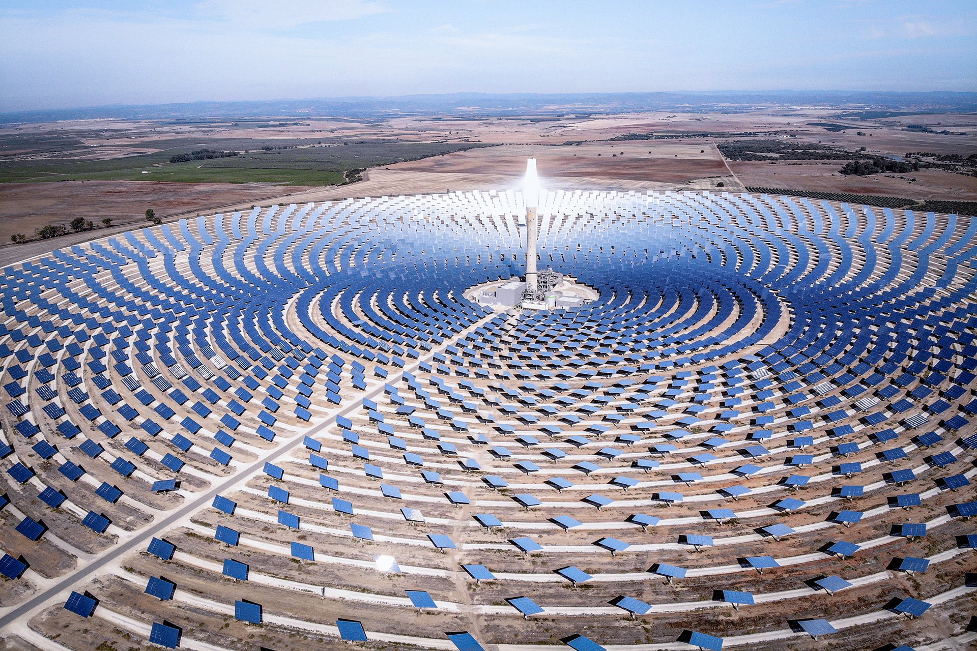 <p>This solar plant in Fuentes de Andalucía, Spain, can supply uninterrupted power, and was the first commercial plant in the world able to provide a full day of uninterrupted power supply to the grid. Instead of sunlight, it uses solar heat (which is more easily stored) to generate electricity, and can remain operational for up to 15 hours without sunlight.</p>
