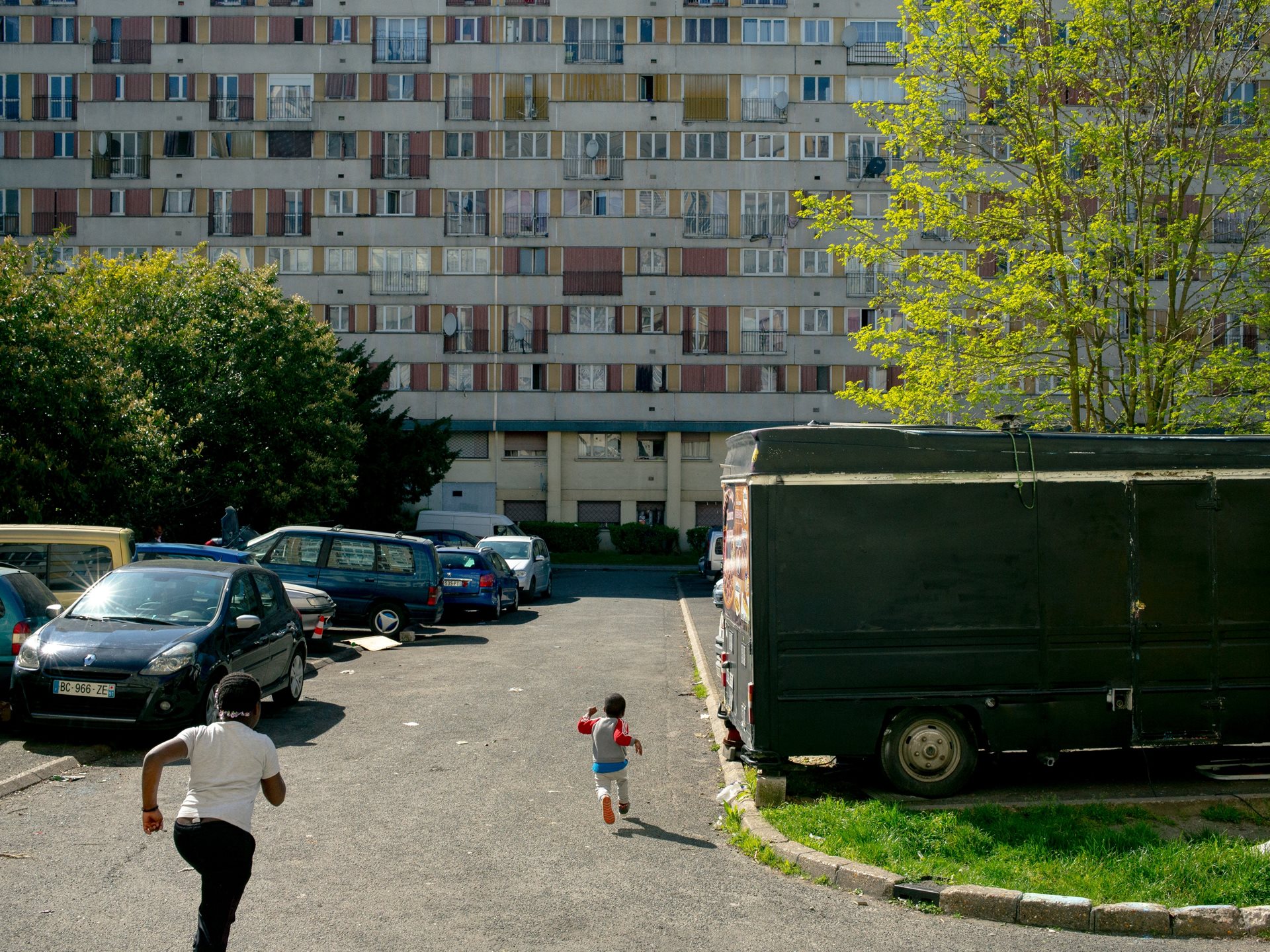 <p>The Chêne Pointu housing project in Clichy-sous-Bois, France, where riots began in 2005 following the deaths of Zyed Benna and Bouna Traoré, two teenagers of Maghrebian and West African descent who were electrocuted while fleeing police.</p>
