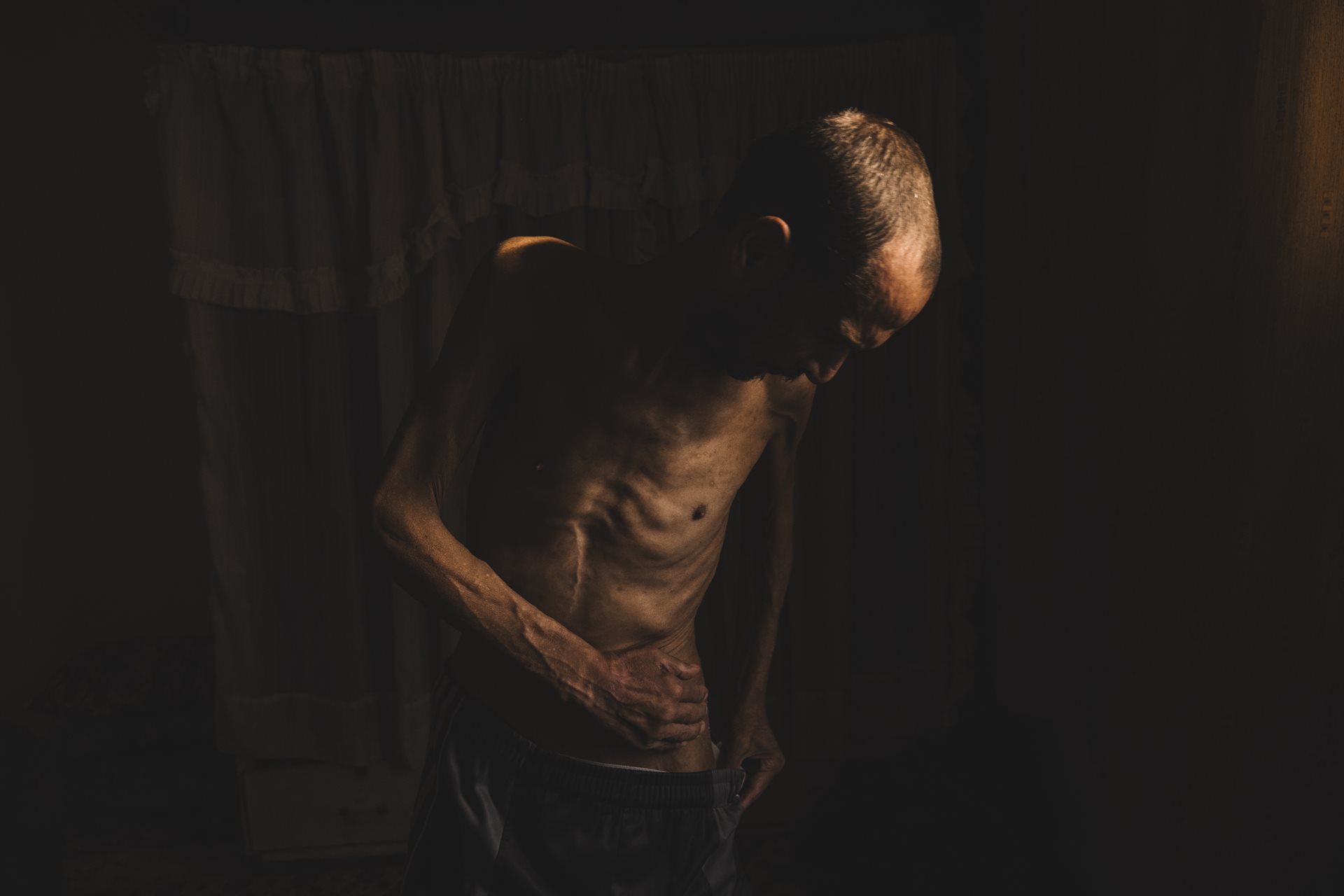 Hosni Diab, now home in Mashara, Quneitra, Syria, spent six years in prison after being arrested as a defector from the Syrian army. At first he was held in a cell with more than 100 other prisoners in the notorious &ldquo;Palestine Branch&rdquo; interrogation center, where he was beaten and tortured. Later, he was transferred to Sednaya prison. When he was released he could barely stand, and was suffering from tuberculosis.<br />
&nbsp;