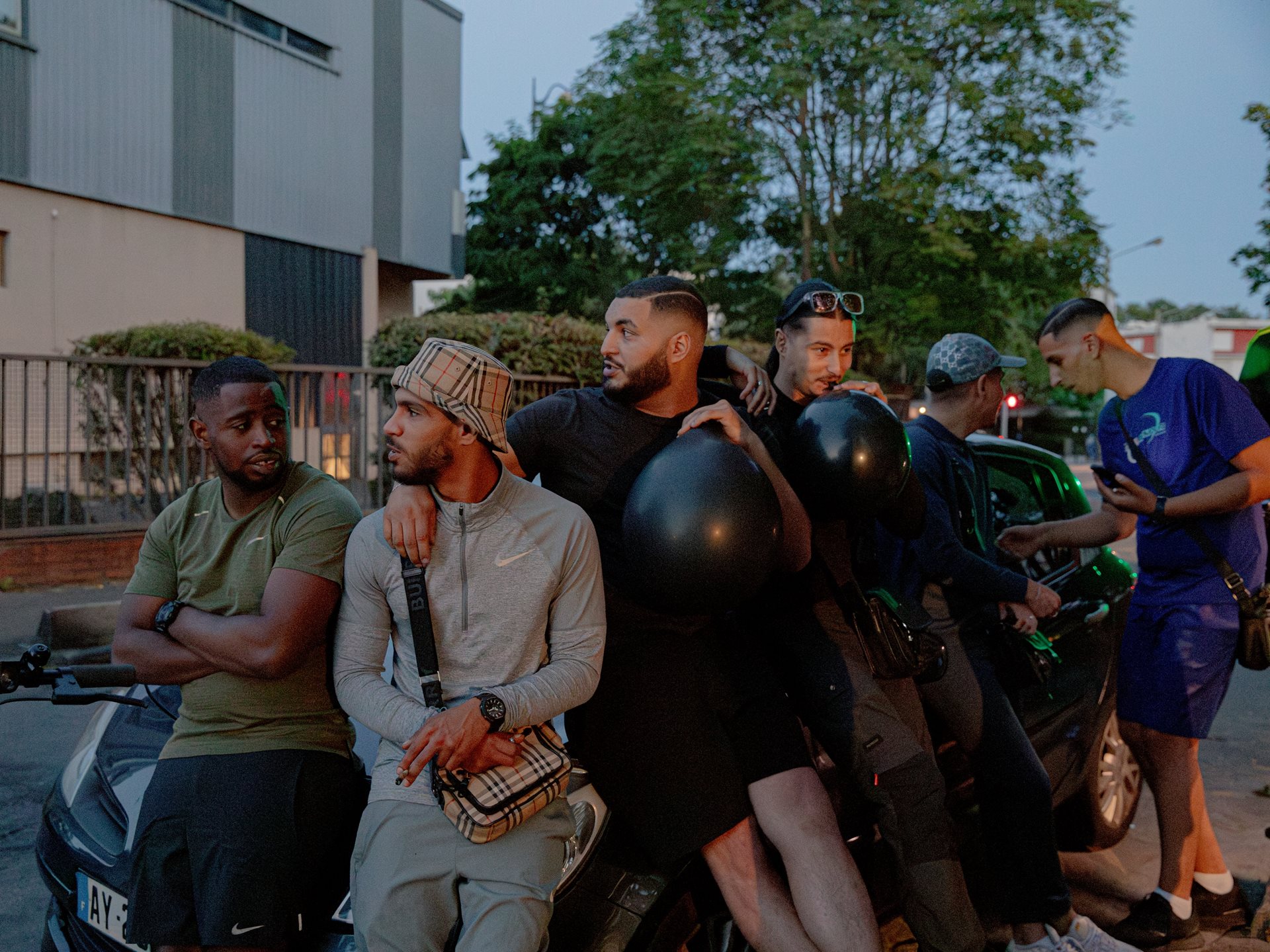 Young people gather in Stains, France, some inhaling nitrous oxide, a gas used in medicine and the food industry that is commonly used as a recreational drug and can cause serious neurological damage and addiction.
