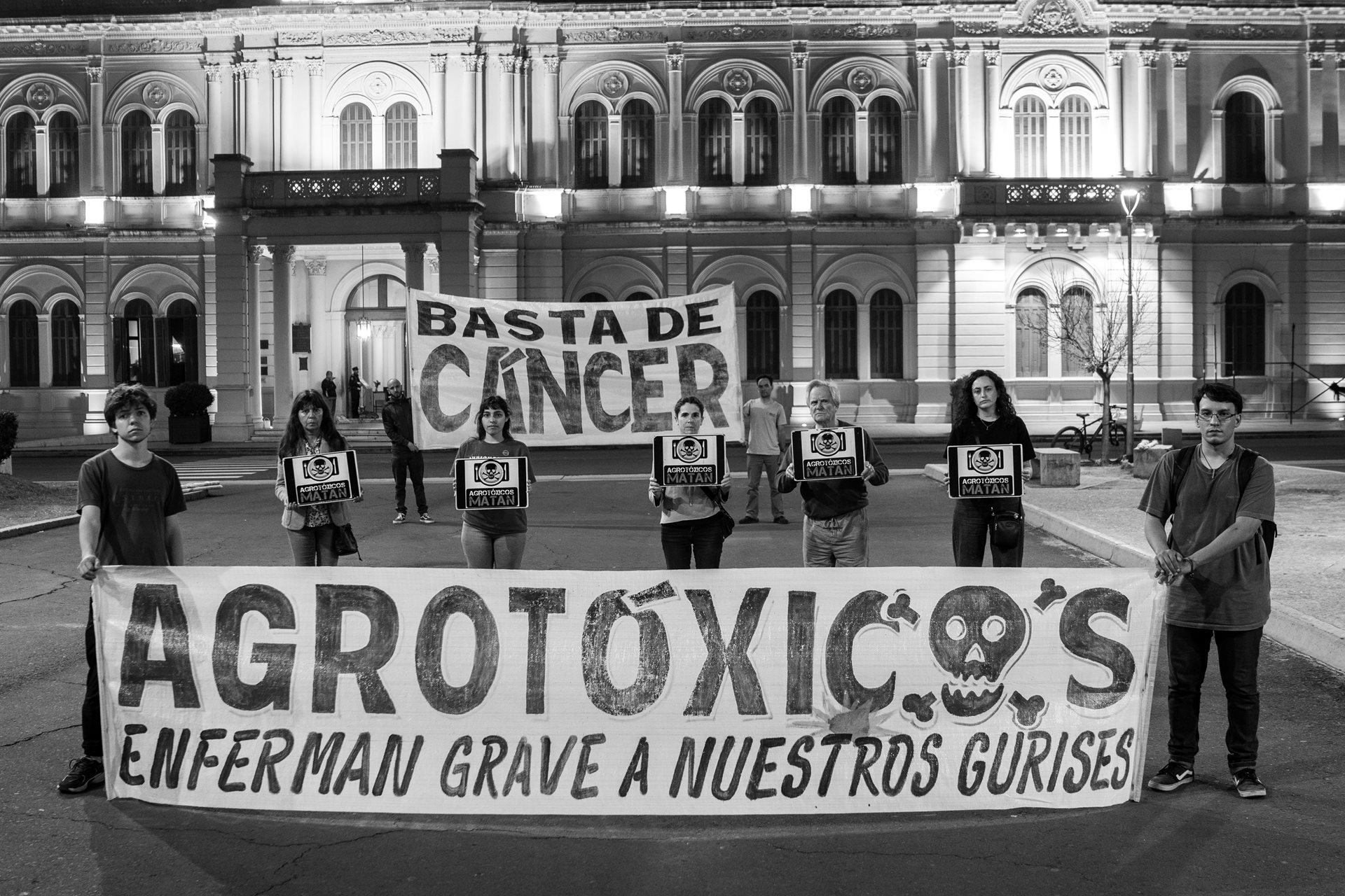The coalition &ldquo;Basta es Basta&rdquo; (Enough is Enough) protests in Entre Ríos, Argentina. In 2024, the province enacted laws allowing pesticide spraying as close as 10 meters from homes.