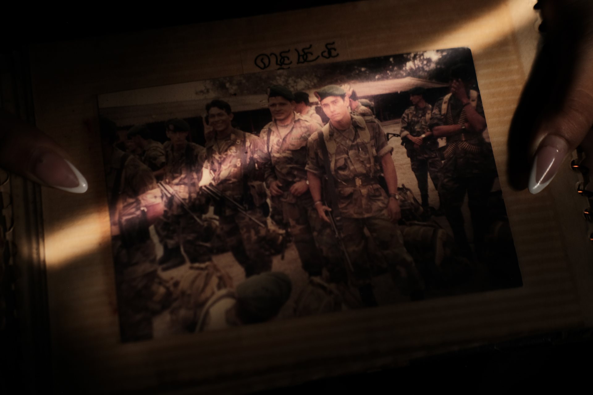 A photograph of the photographer&rsquo;s father, Ferley. He deserted the Colombian army to raise his son but was murdered in front of his wife and four-year-old son during the 1999 paramilitary massacres in Norte de Santander. Los Patios, Norte de Santander, Colombia.