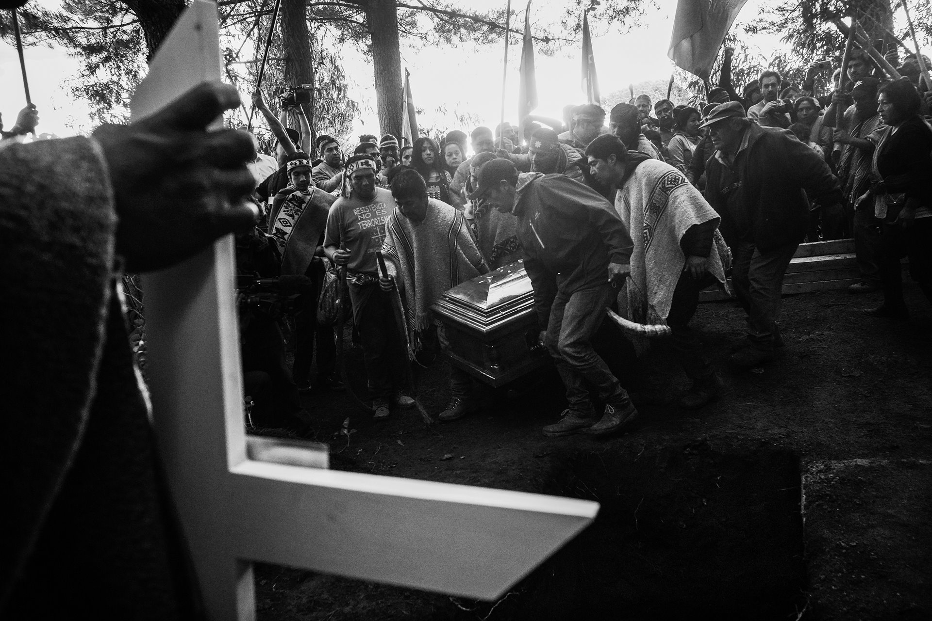 Camilo Catrillanca, a prominent Mapuche weichafe (community leader) highly active in regaining territorial rights, who was shot in the back of the head by Chilean police officers, is buried in Temucuicui Cemetery, in Ercilla, Araucanía, Chile. Catrillanca was the third generation in a family renowned for its commitment to territorial recovery.&nbsp;